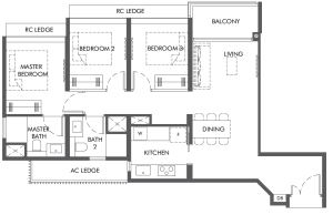 the-hill-at-one-north-floor-plan-3-bedroom-3b-1-singapore